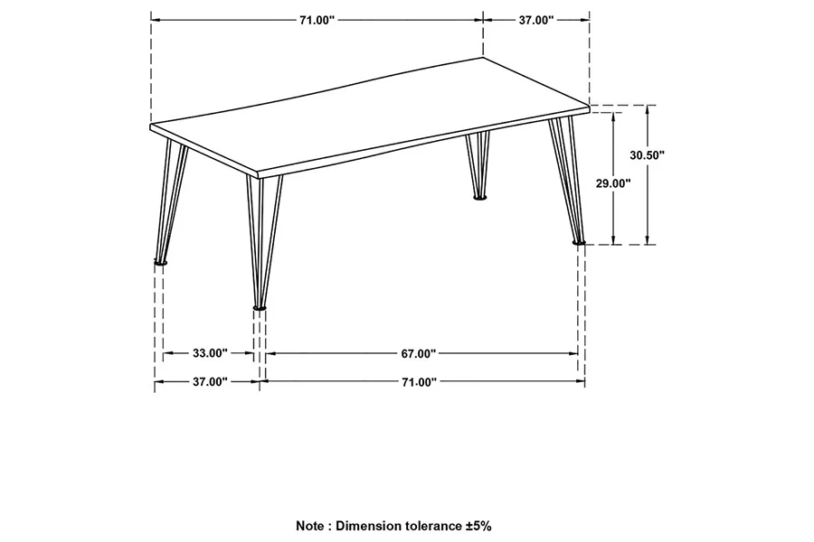 Acacia Live Edge Dining Table - Image 9