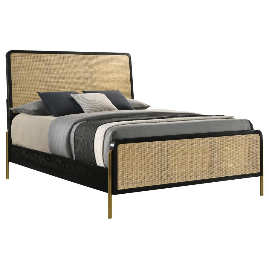 Arianna Black and Sand Queen Bed - Image 3