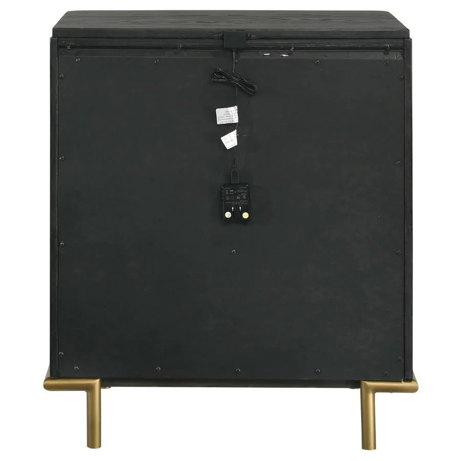 Arianna Black Nightstand - Image 7