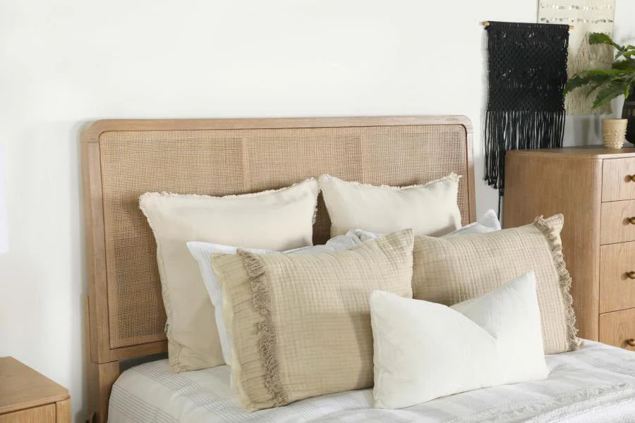 Arianna Sand Rattan King Bed - Image 12