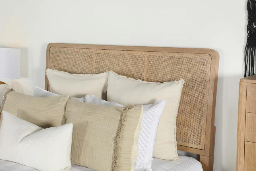 Arianna Sand Rattan King Bed - Image 13