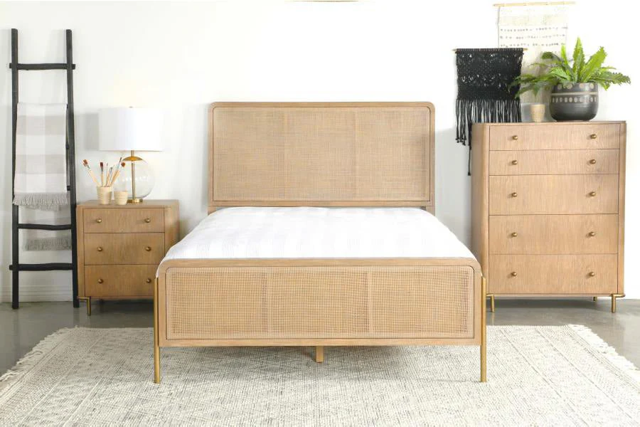 Arianna Sand Rattan King Bed - Image 15