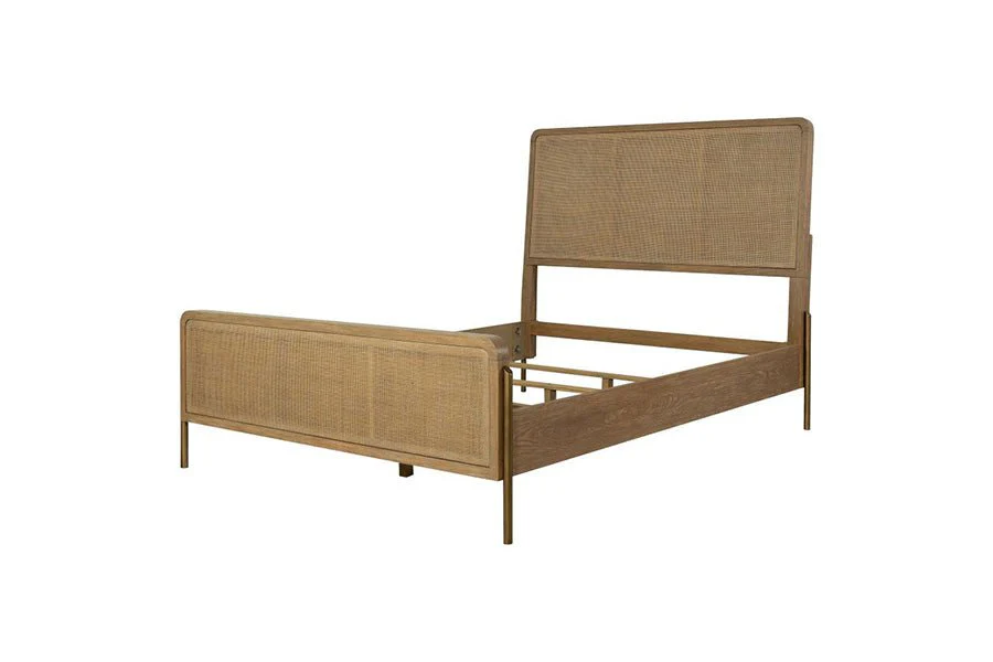 Arianna Sand Rattan King Bed - Image 3
