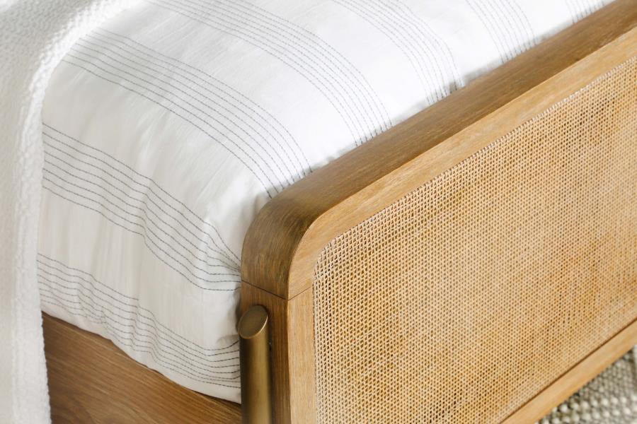 Arianna Sand Rattan Queen Bed - Image 14