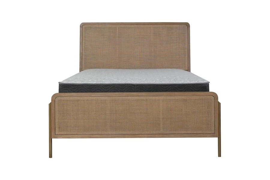 Arianna Sand Rattan Queen Bed - Image 6