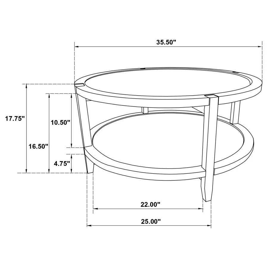 Camila Round Coffee Table - Image 8