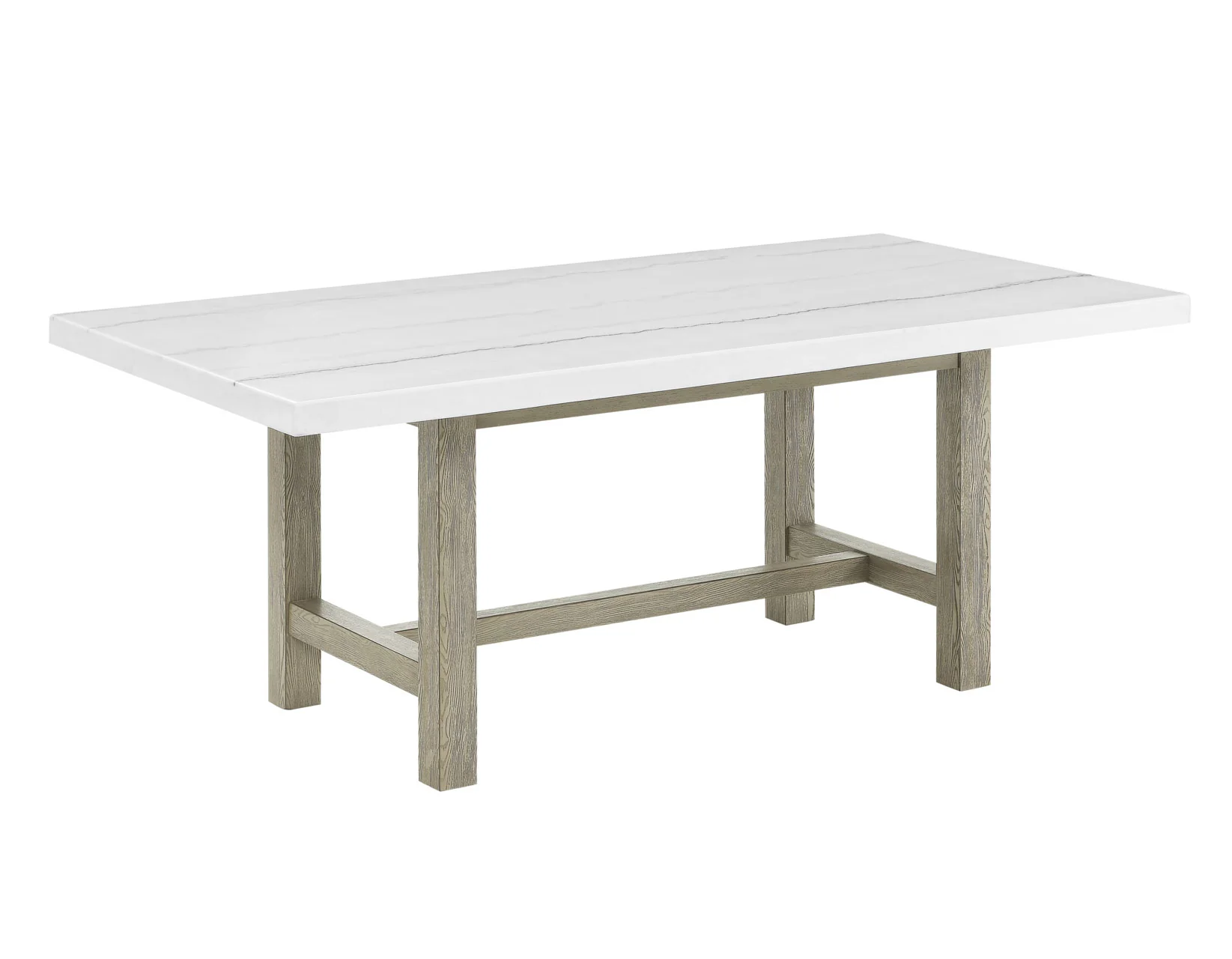 Carley Rectangle Marble Top Dining Table - Image 9
