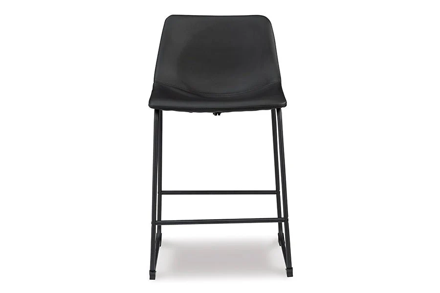 Cece Black Upholstered Counter Stools (Set of 2) - Image 4