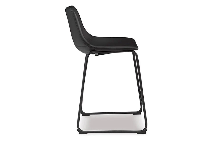 Cece Black Upholstered Counter Stools (Set of 2) - Image 5