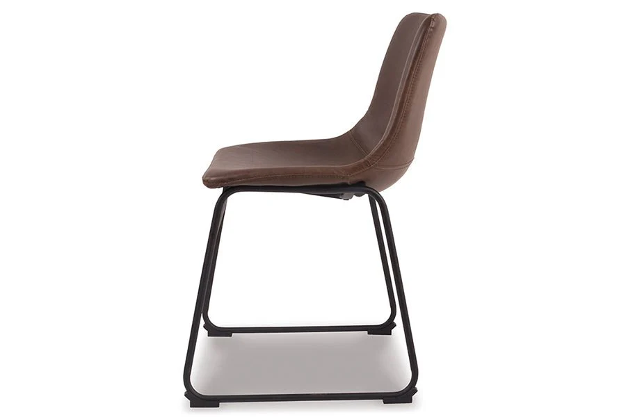 Two-tone Brown Dining Upholstered Side Chairs (Set of 2) - Image 4
