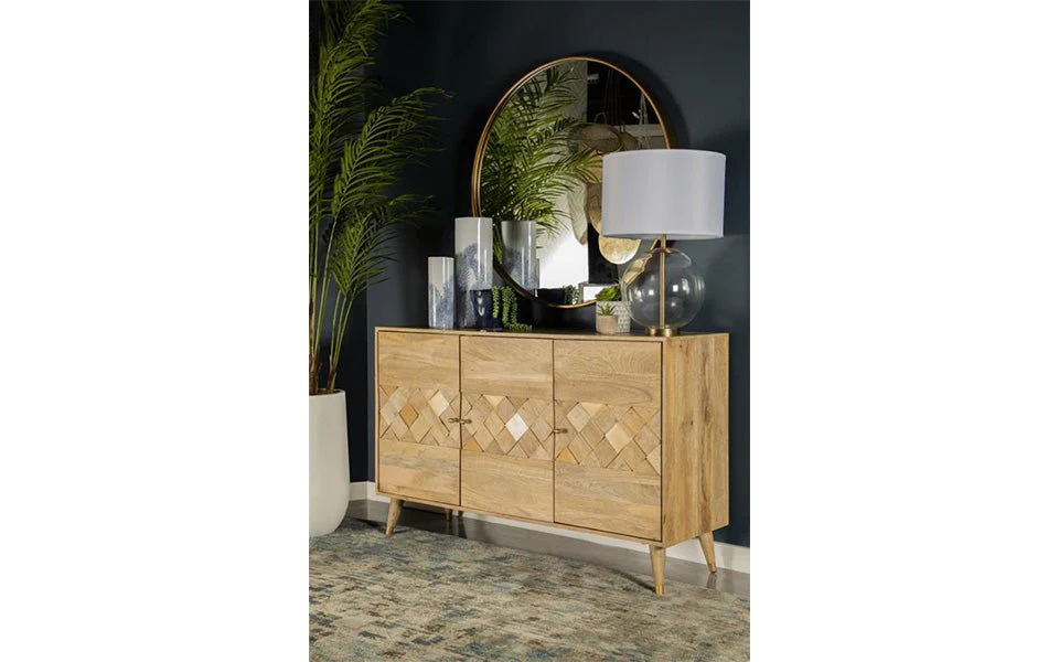Checker 3 Door Cabinet - Image 5