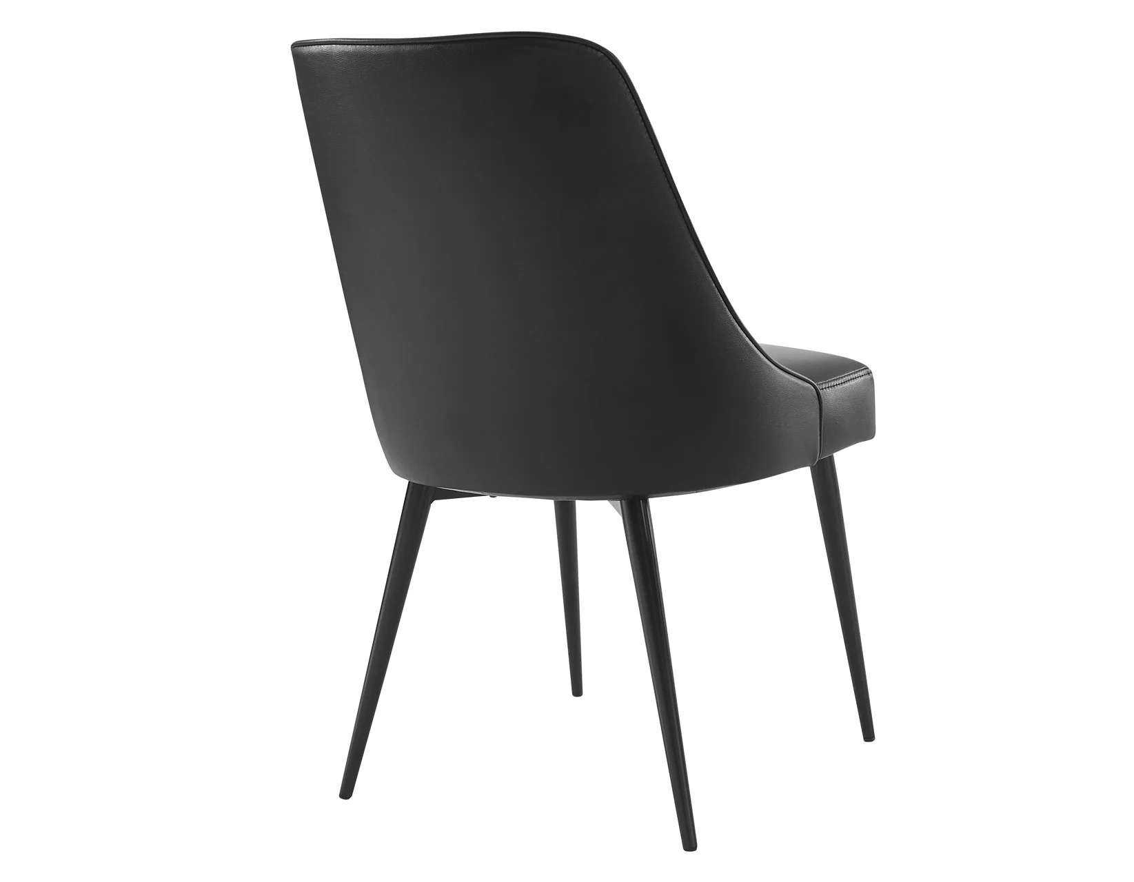 Colby Black Leatherette Dining Chairs (pr) - Image 5