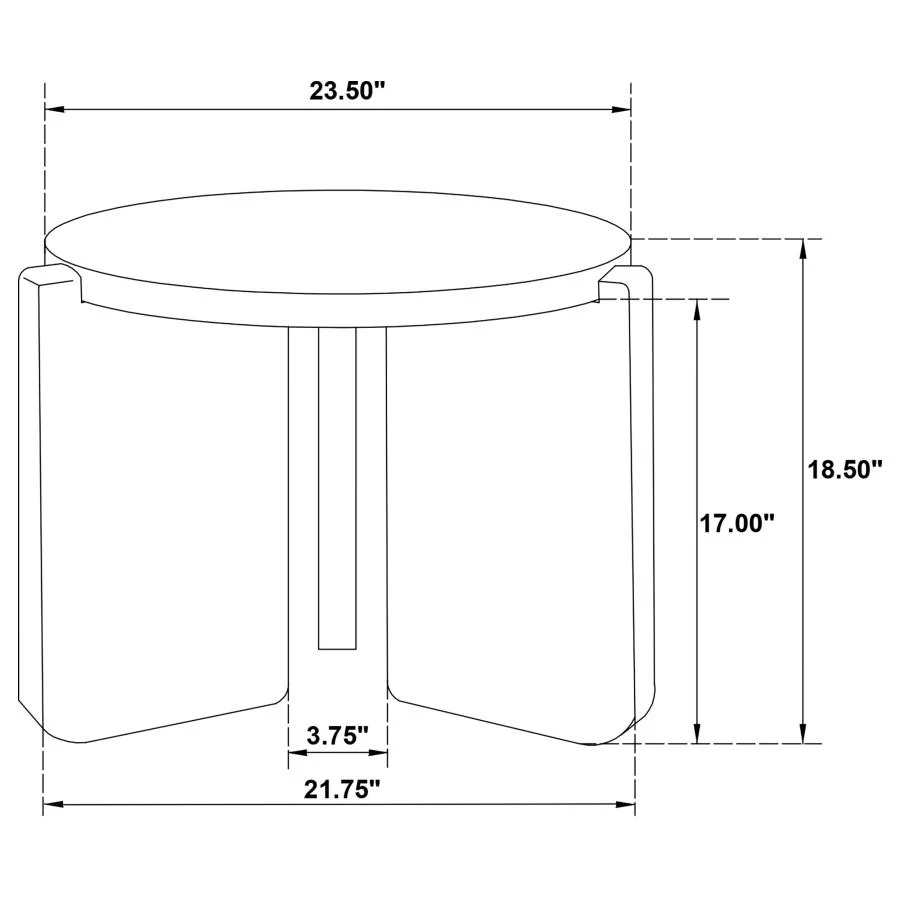 Corey Round Black End Table - Image 5