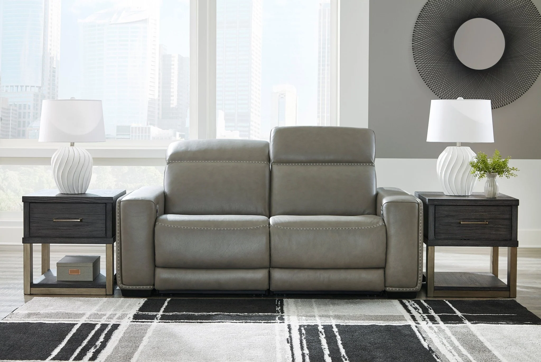 Cori 2 PC Leather Sofa - Image 4