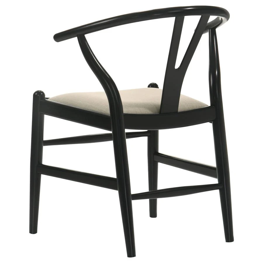 Dana Black Wishbone Dining Chairs (Set of 2) - Image 7