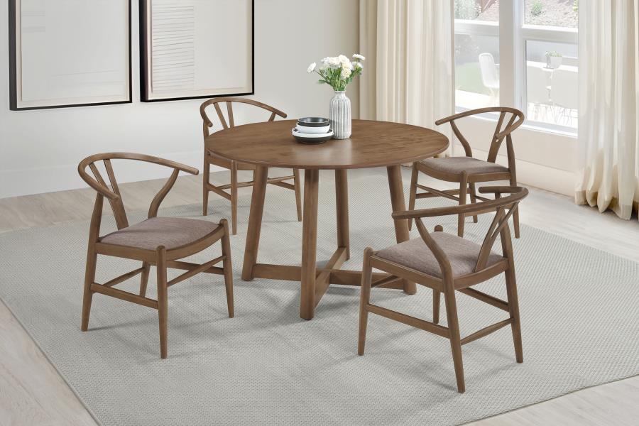 Dana Walnut Wishbone Dining Chairs (Set of 2) - Image 12