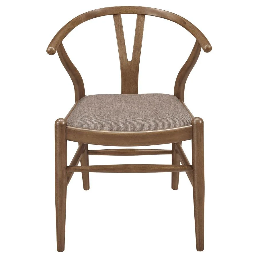 Dana Walnut Wishbone Dining Chairs (Set of 2) - Image 4