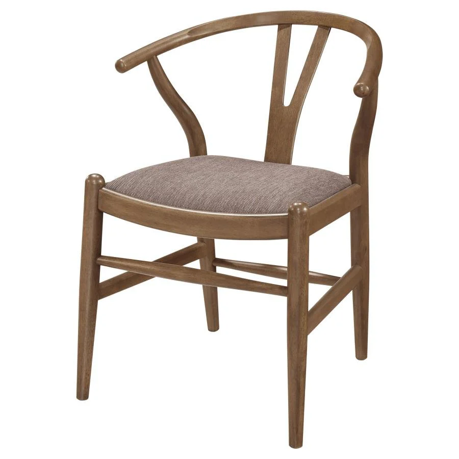 Dana Walnut Wishbone Dining Chairs (Set of 2) - Image 5