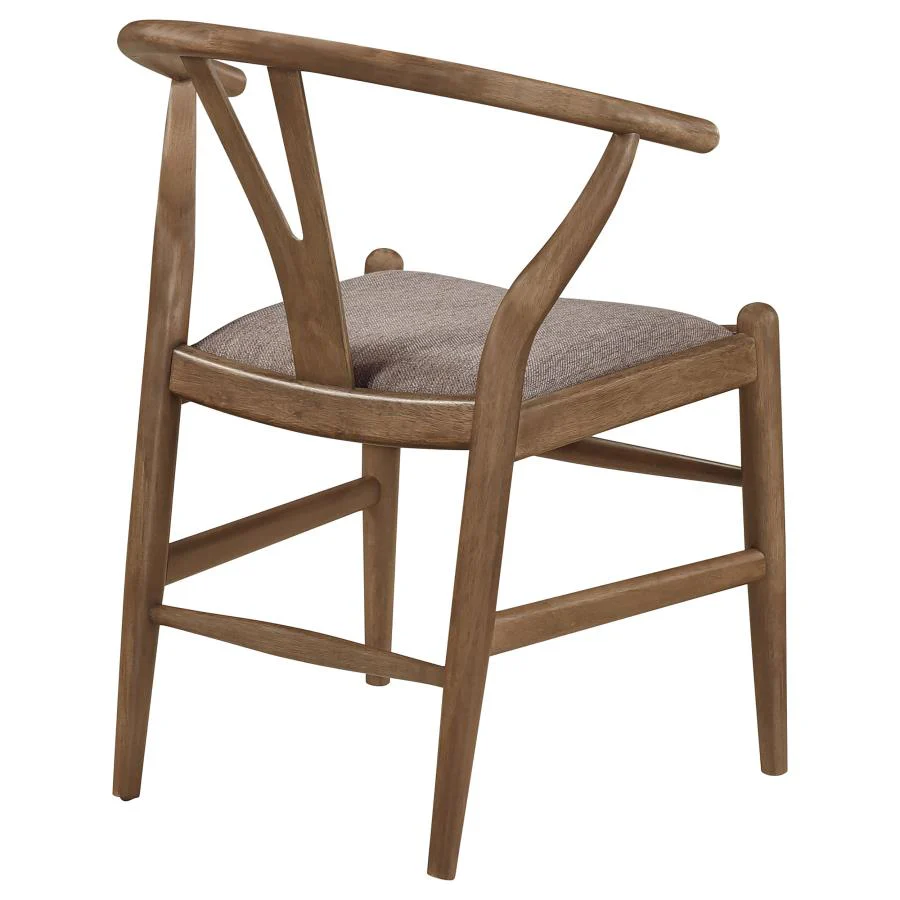 Dana Walnut Wishbone Dining Chairs (Set of 2) - Image 8