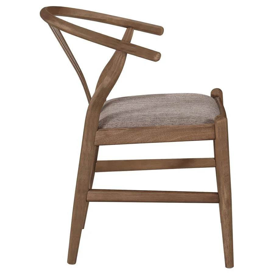 Dana Walnut Wishbone Dining Chairs (Set of 2) - Image 9