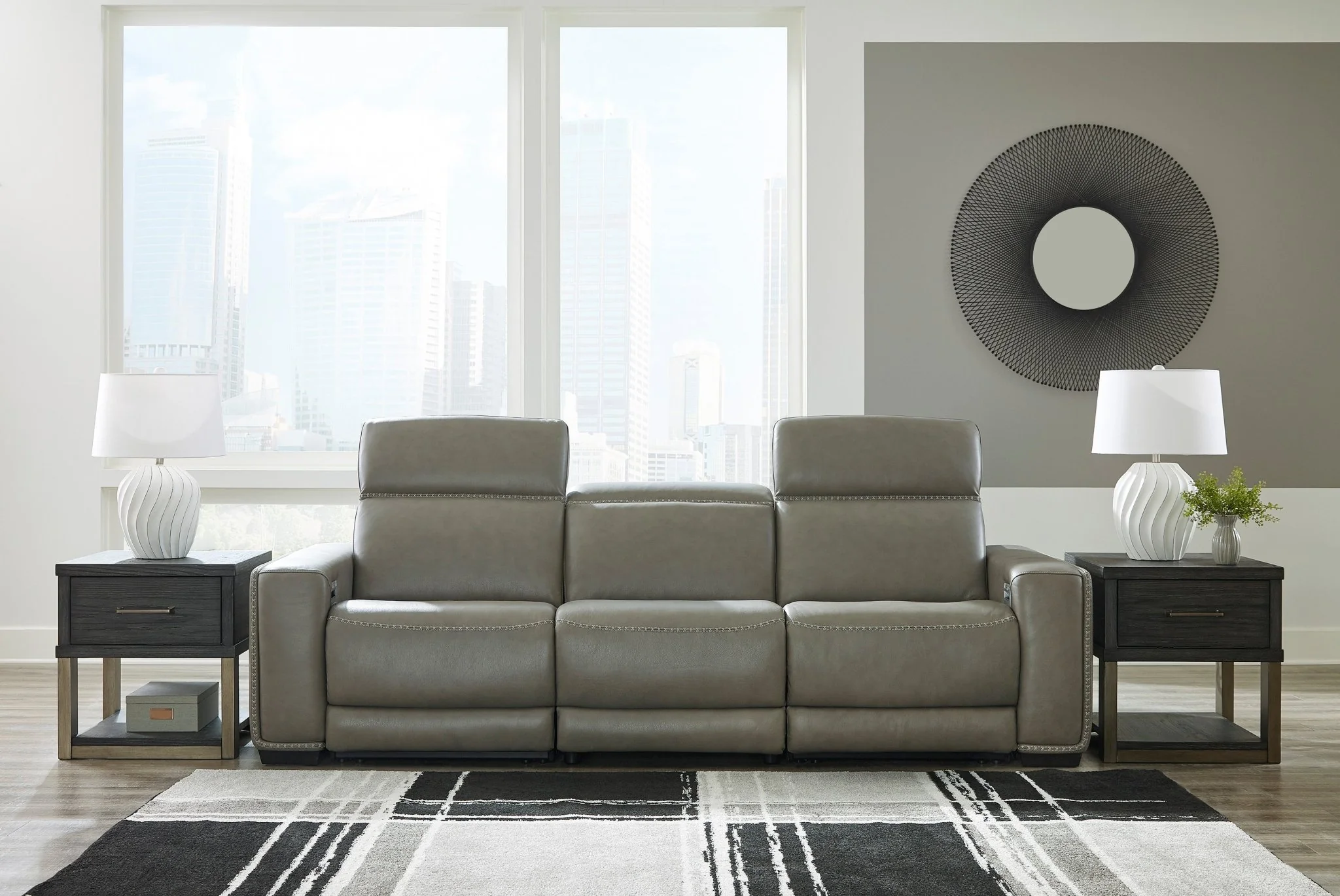 Cori 3 PC Leather Sofa - Image 4
