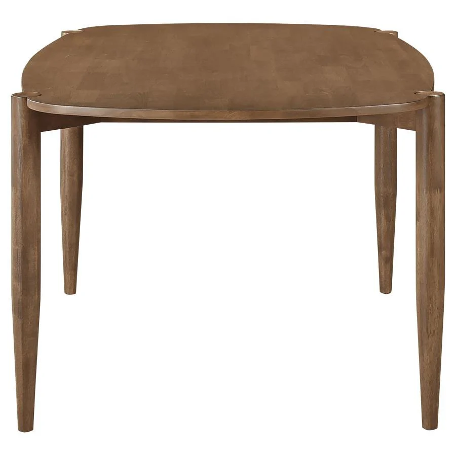 Dora 63" Oval Walnut Dining Table - Image 4