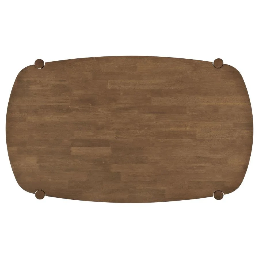 Dora 63" Oval Walnut Dining Table - Image 5