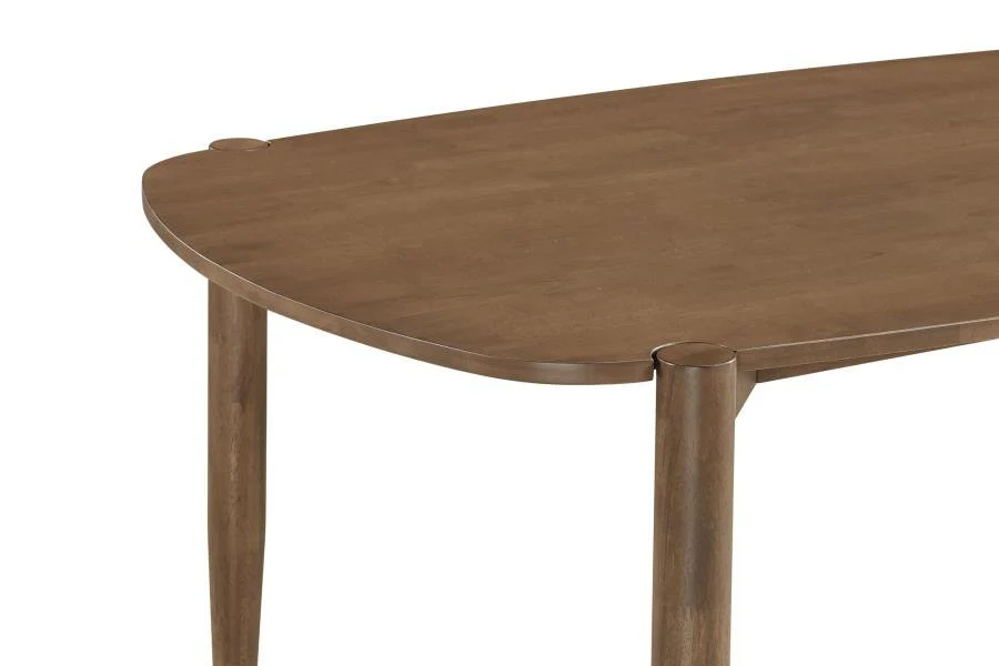 Dora 63" Oval Walnut Dining Table Set - Image 12