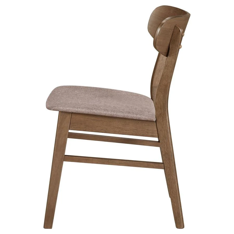 Dora Walnut Dining Chairs (Set of 2) - Image 6