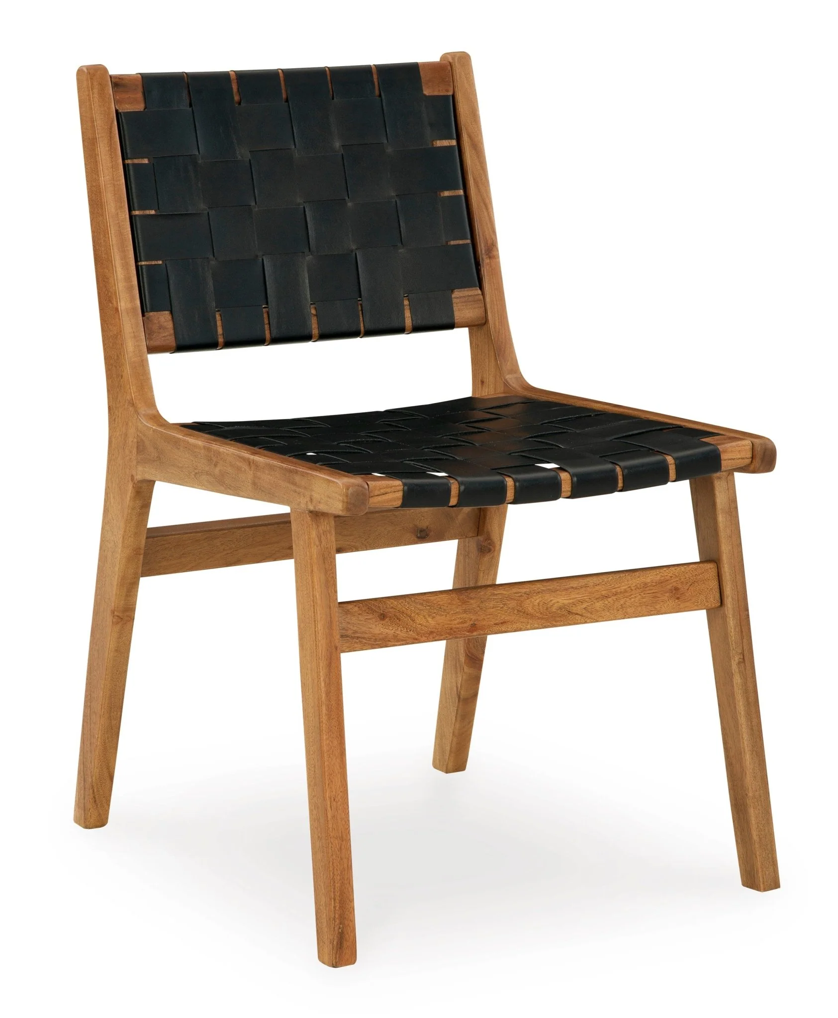 Fortune Leather & Wood Chairs (set of 2) - Image 3