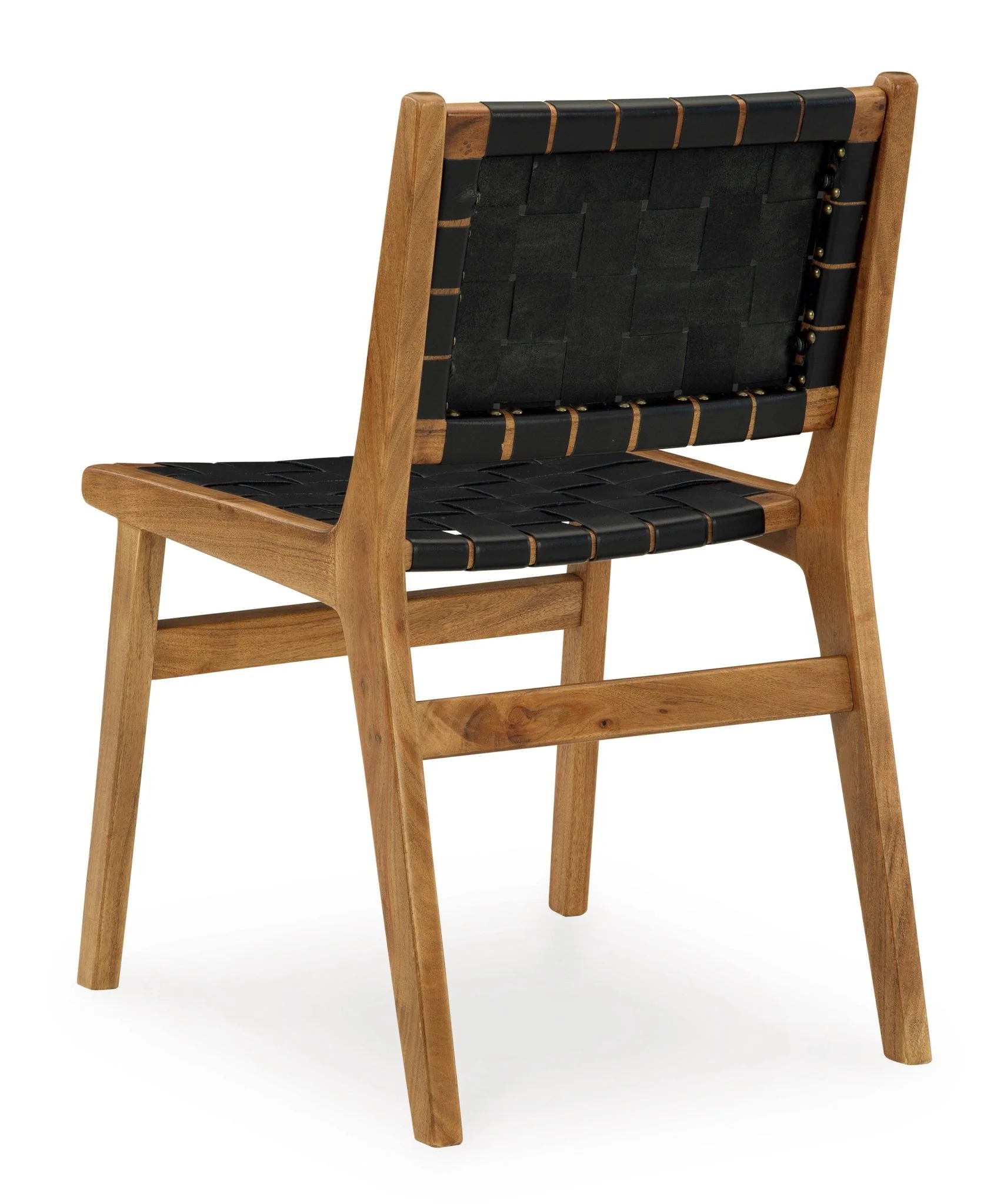 Fortune Leather & Wood Chairs (set of 2) - Image 4