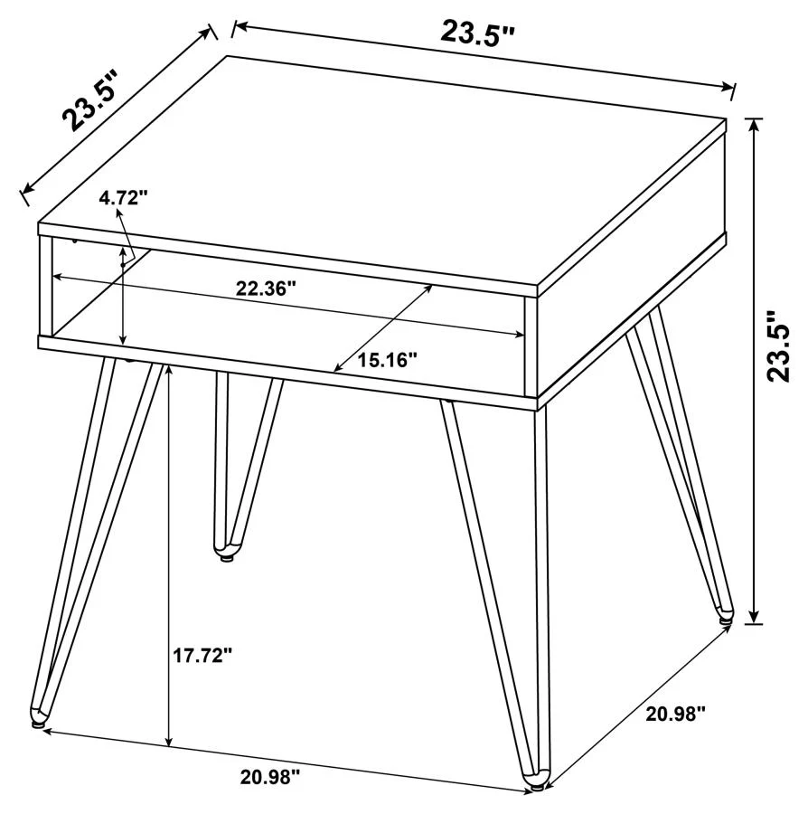 Freya Square End Table - Image 4
