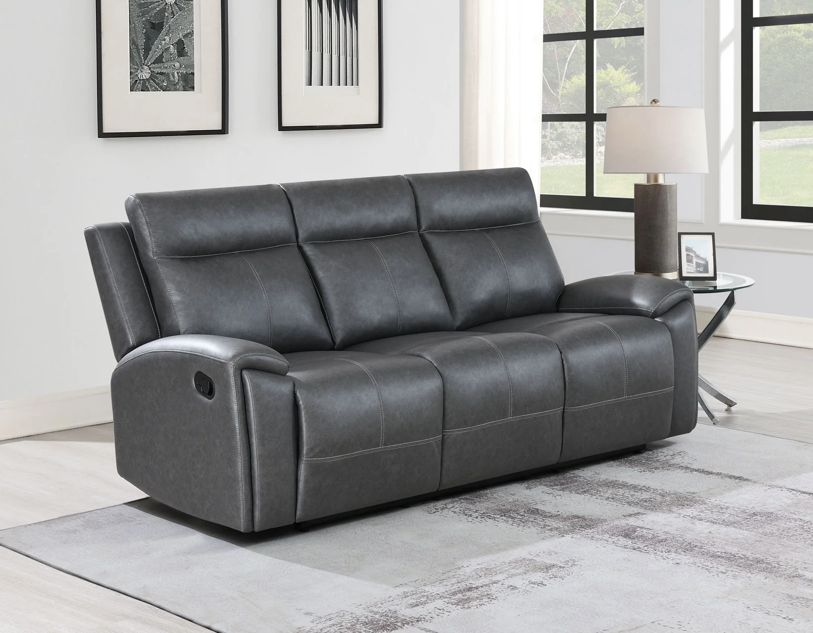 Gavin Reclining Sofa with Drop-Down Console - Image 4