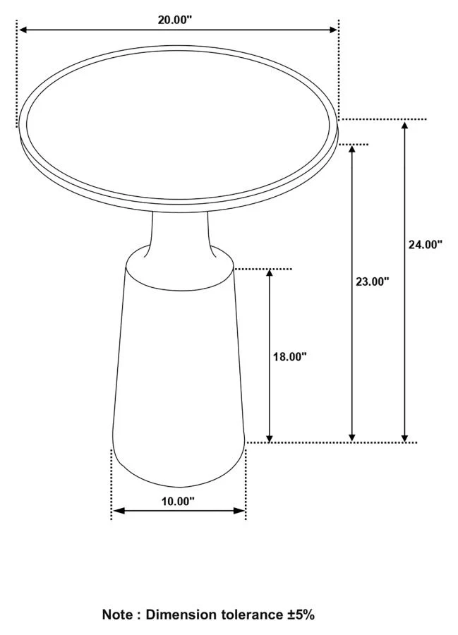 Izzy Black Accent Table - Image 5