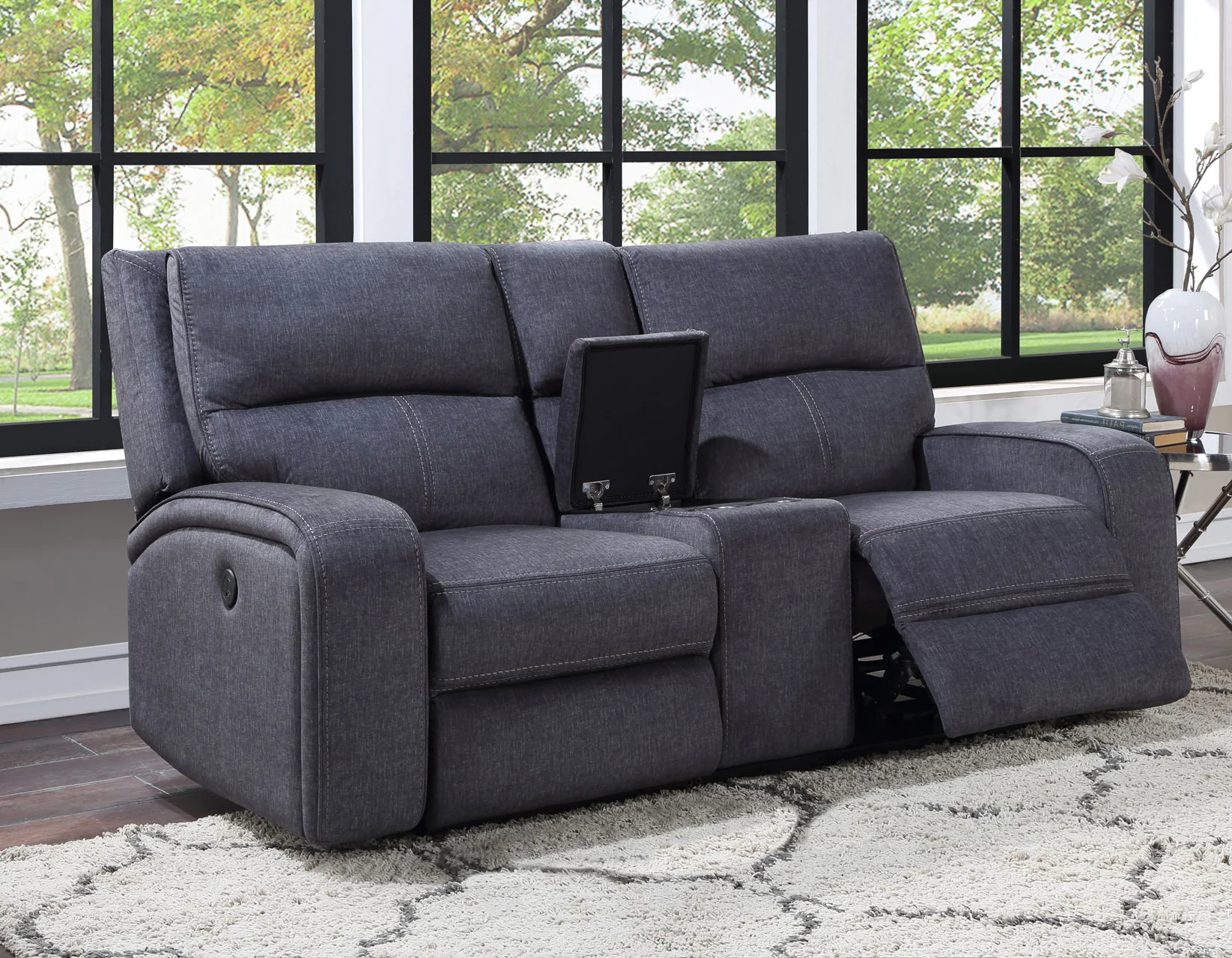 Landon Power Console Loveseat - Image 10