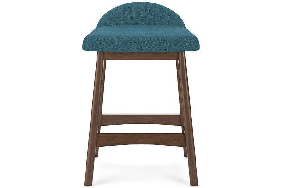 Lynn Blue Upholstered Counter Stools (Set of 2) - Image 5