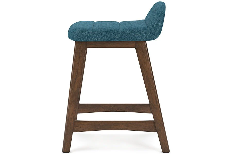 Lynn Blue Upholstered Counter Stools (Set of 2) - Image 7