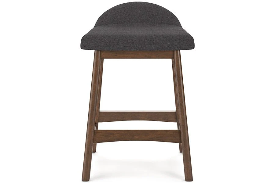 Lynn Charcoal Upholstered Counter Stools (Set of 2) - Image 5