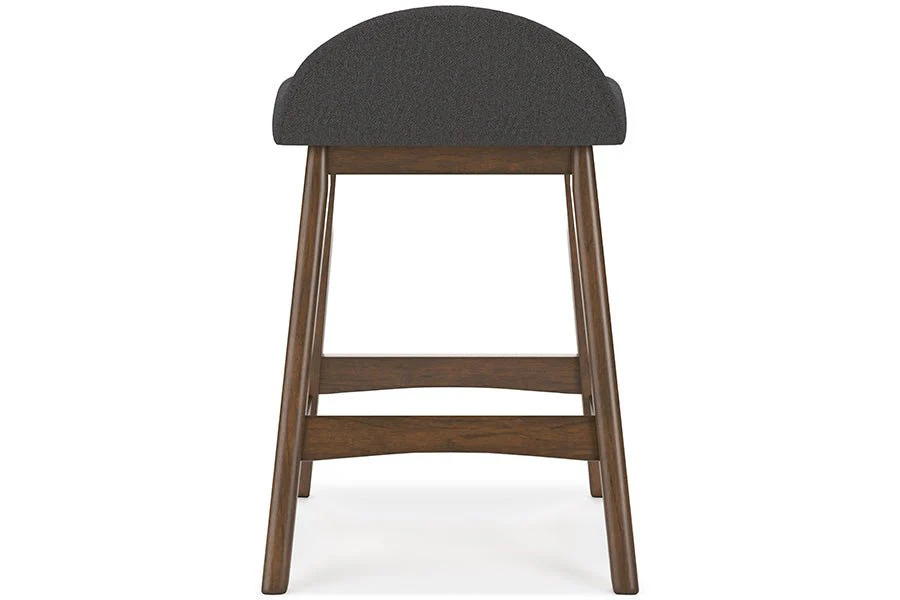 Lynn Charcoal Upholstered Counter Stools (Set of 2) - Image 6