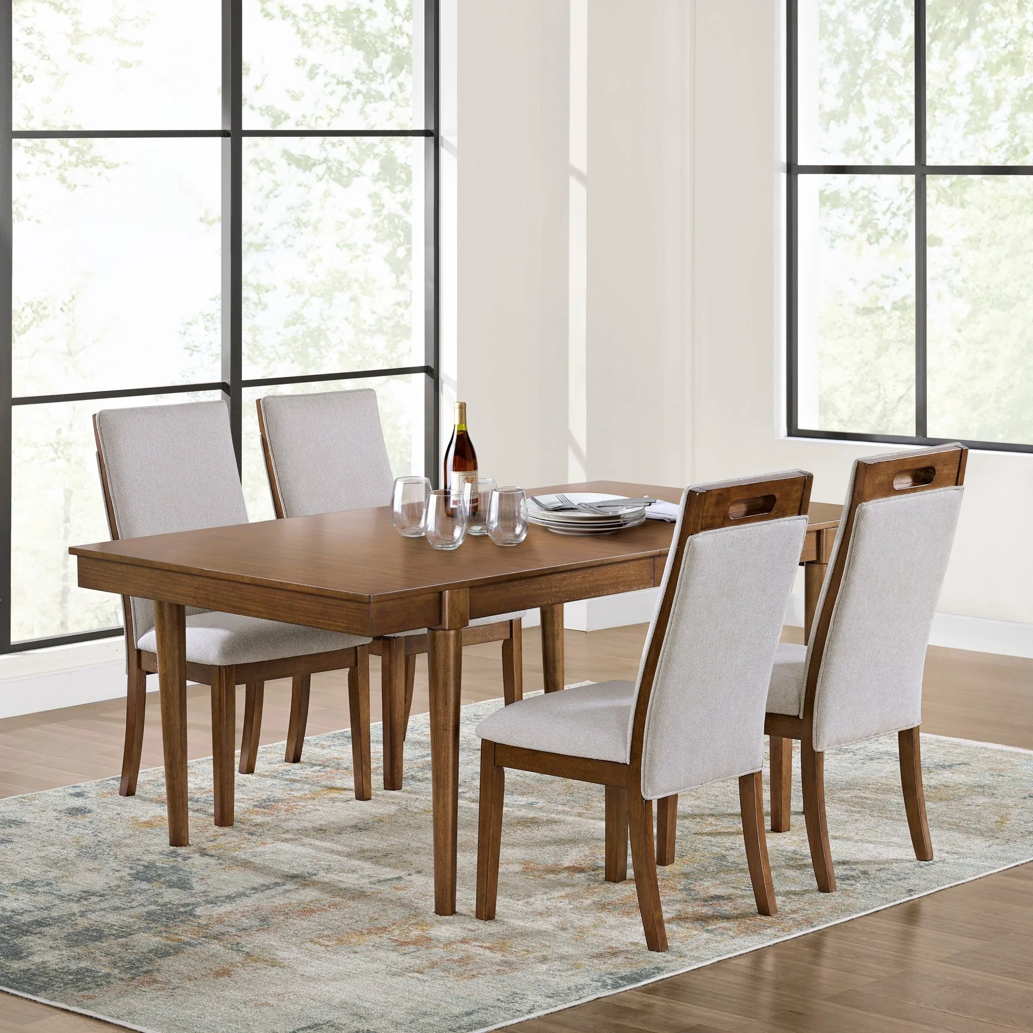 Lynn Dining Wood and Upholstery Chair (set of 2) - Image 7