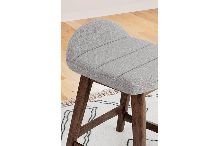 Lynn Gray Upholstered Counter Stools (Set of 2) - Image 11