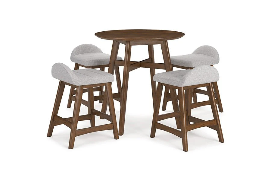 Lynn Gray Upholstered Counter Stools (Set of 2) - Image 12