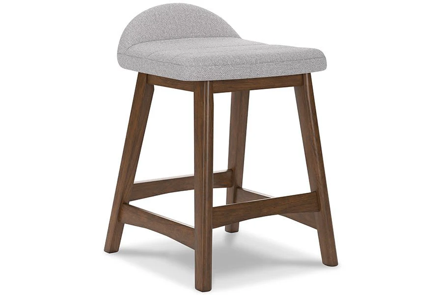 Lynn Gray Upholstered Counter Stools (Set of 2) - Image 3