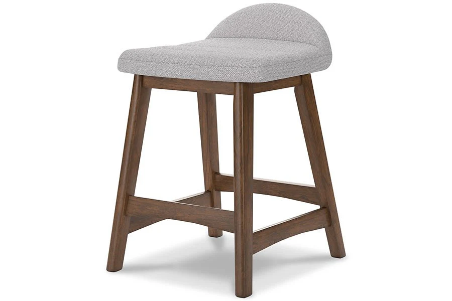 Lynn Gray Upholstered Counter Stools (Set of 2) - Image 4