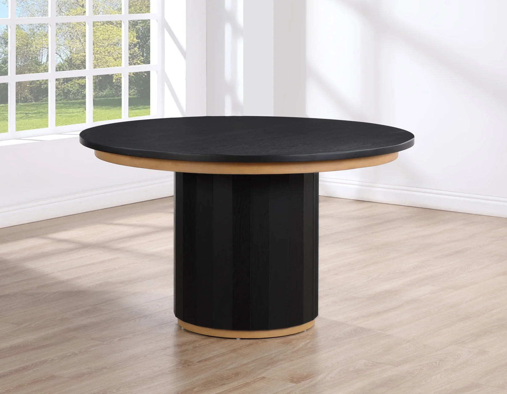 Maggie Round 52" Black Dining Table - Image 5