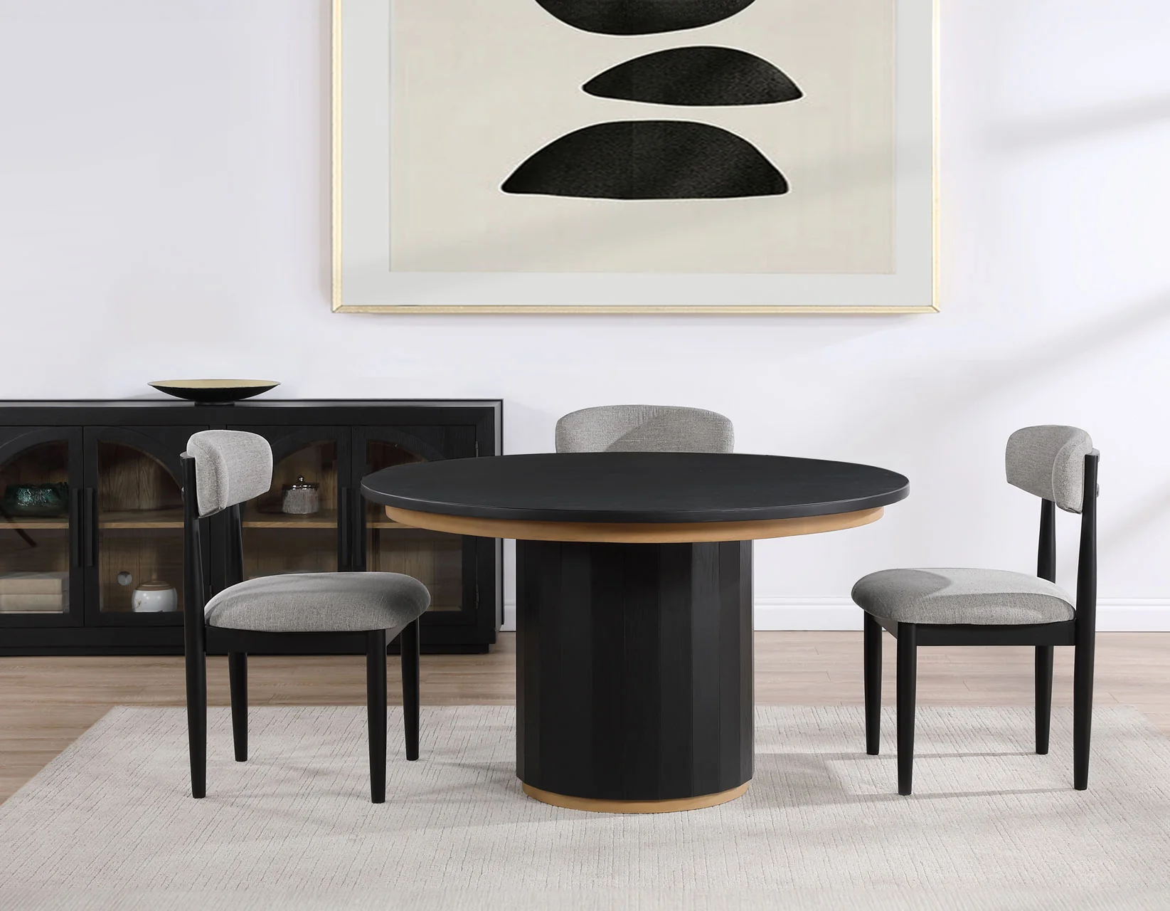 Maggie Round 52" Black Dining Table - Image 6