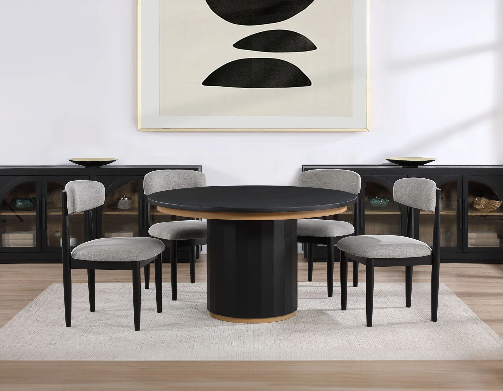 Maggie Round 52" Black Dining Table - Image 7