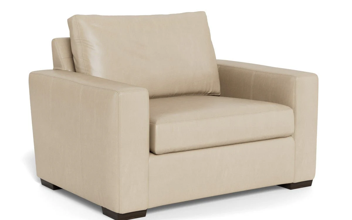 Mas Mesa 52" Deep Leather Arm Chair - Image 15
