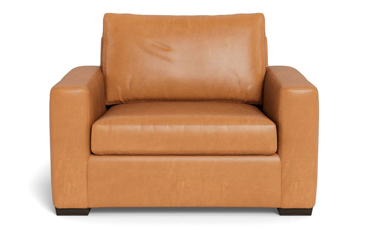 Mas Mesa 52" Deep Leather Arm Chair - Image 17