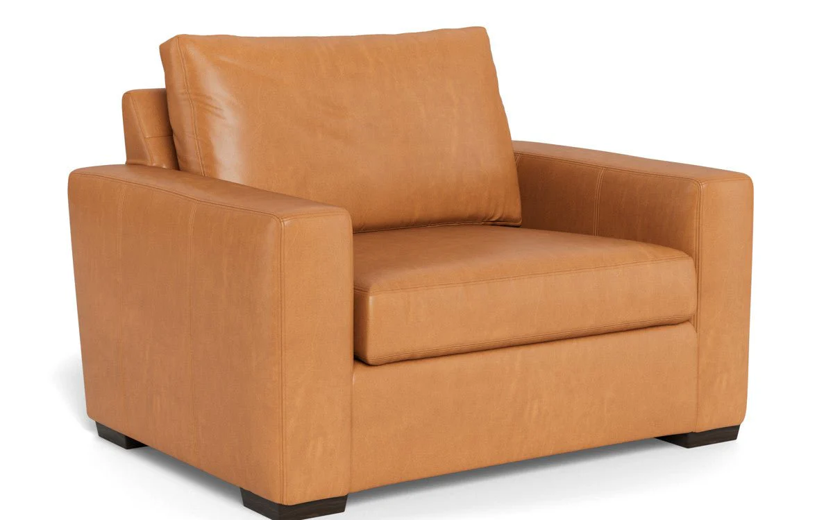 Mas Mesa 52" Deep Leather Arm Chair - Image 18